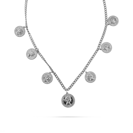 Κολιέ με φλουριά Mar and Mar Imperia (Silver) από ανοξείδωτο ατσάλι