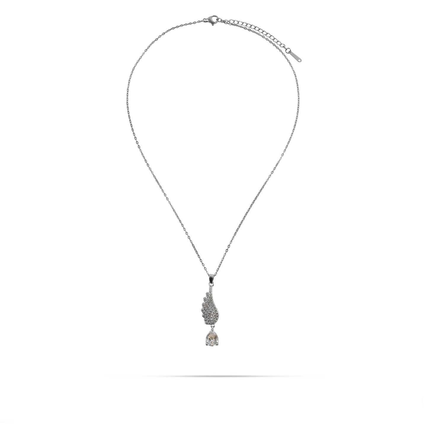 Κολιέ με πέτρες ζιργκόν Mar and Mar Seraphia (Silver) από ανοξείδωτο ατσάλι