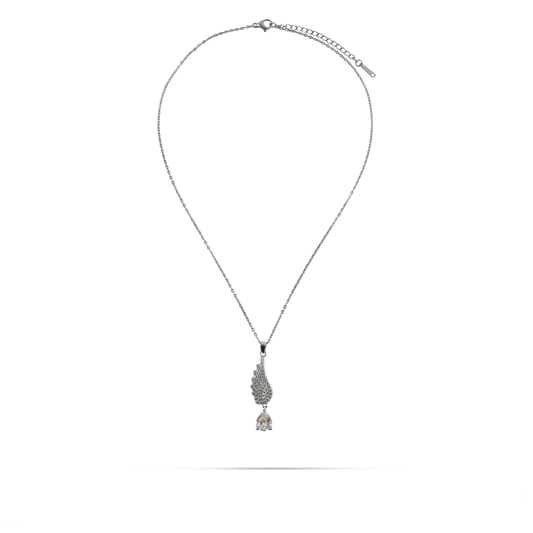Κολιέ με πέτρες ζιργκόν Mar and Mar Seraphia (Silver) από ανοξείδωτο ατσάλι