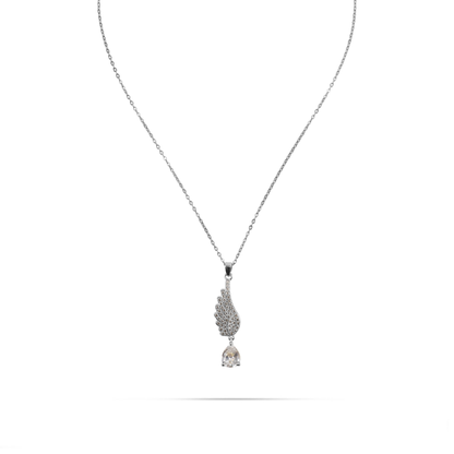 Κολιέ με πέτρες ζιργκόν Mar and Mar Seraphia (Silver) από ανοξείδωτο ατσάλι