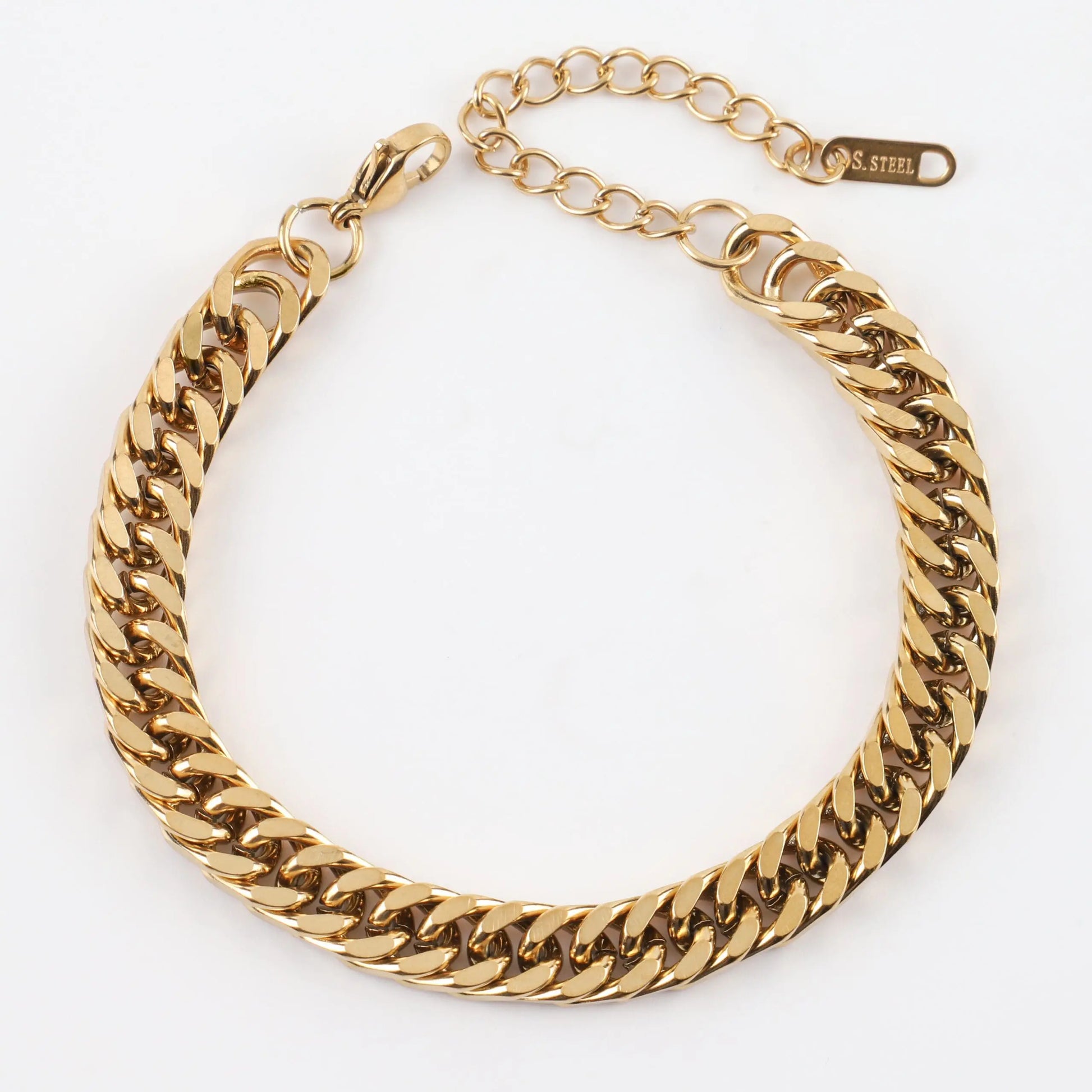 Αλυσίδα χεριού Curb 8mm Mar & Mar Jordan από ανοξείδωτο ατσάλι