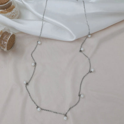 Aλυσίδα κοιλιάς/μέσης με πέρλες Mar & Mar Ariela Belly Chain από ανοξείδωτο ατσάλι