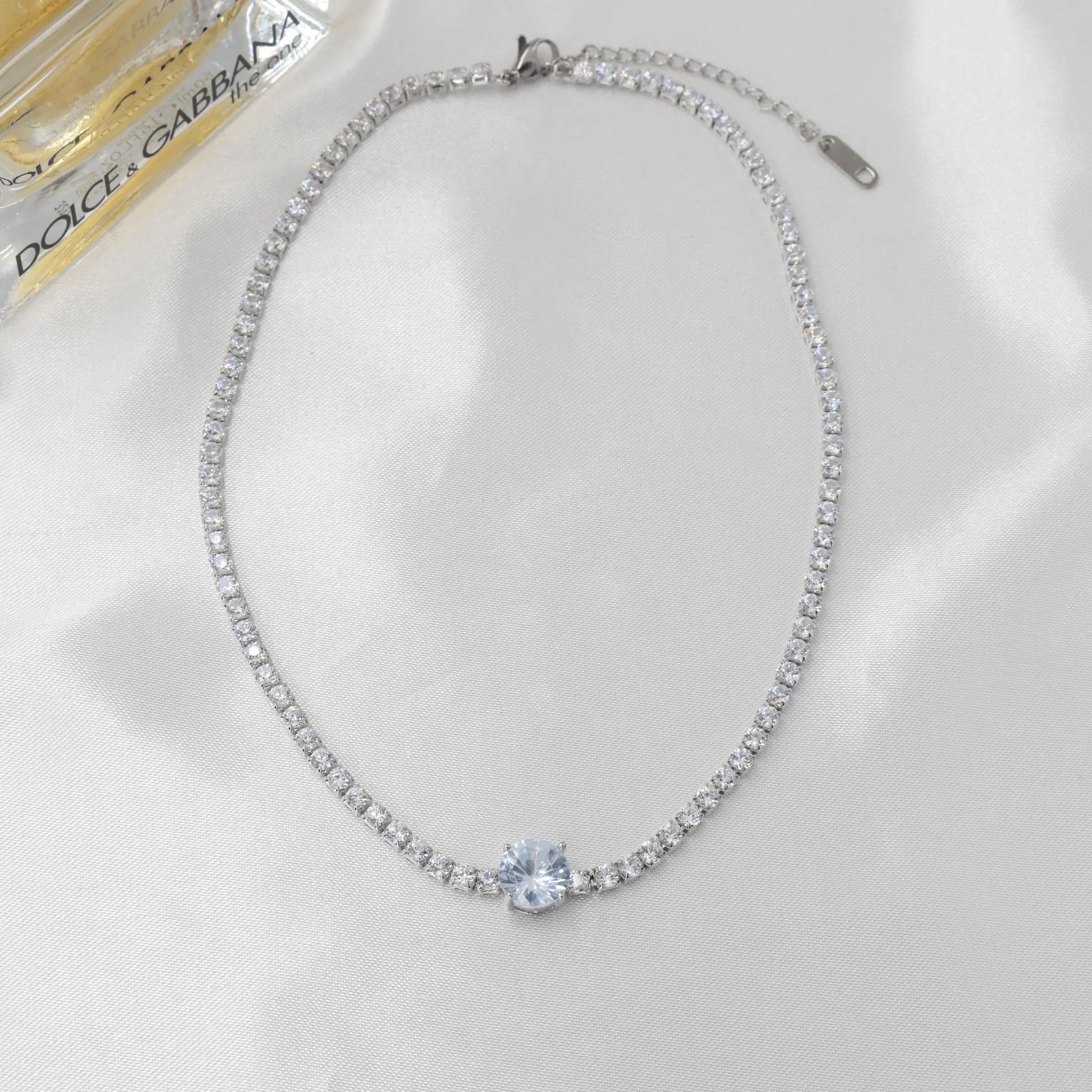 Κολιέ choker με πέτρες ζιργκόν Orianna Tennis