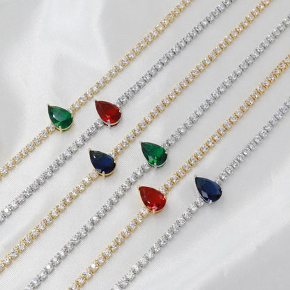 Κολιέ choker με πέτρες ζιργκόν Renata Tennis