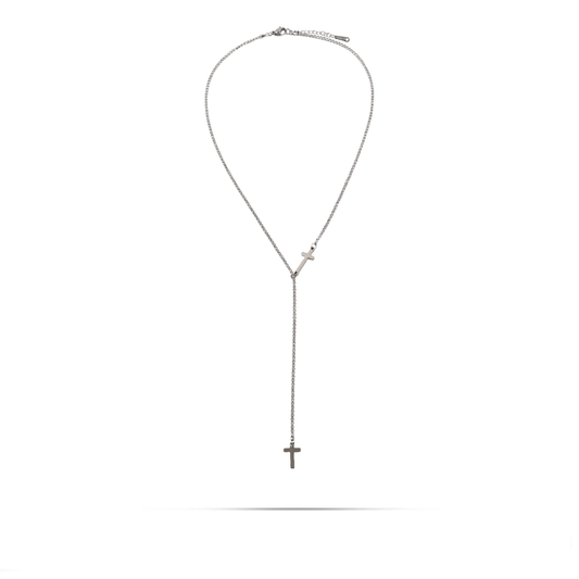 Κολιέ με πέτρες ζιργκόν Mar and Mar Faithy από ανοξείδωτο ατσάλι