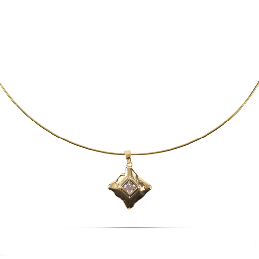 Κολιέ Choker με βέργα Mar and Mar Stellia από ανοξείδωτο ατσάλι