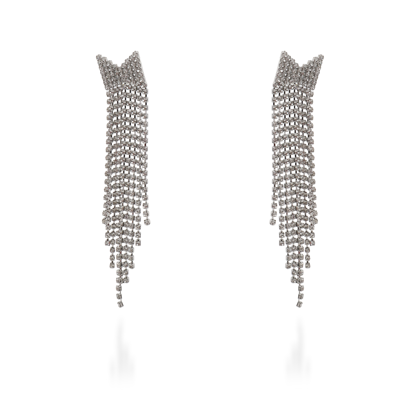 Σκουλαρίκια κρεμαστά με ζιργκόν Mar and Mar Stellar (Silver)