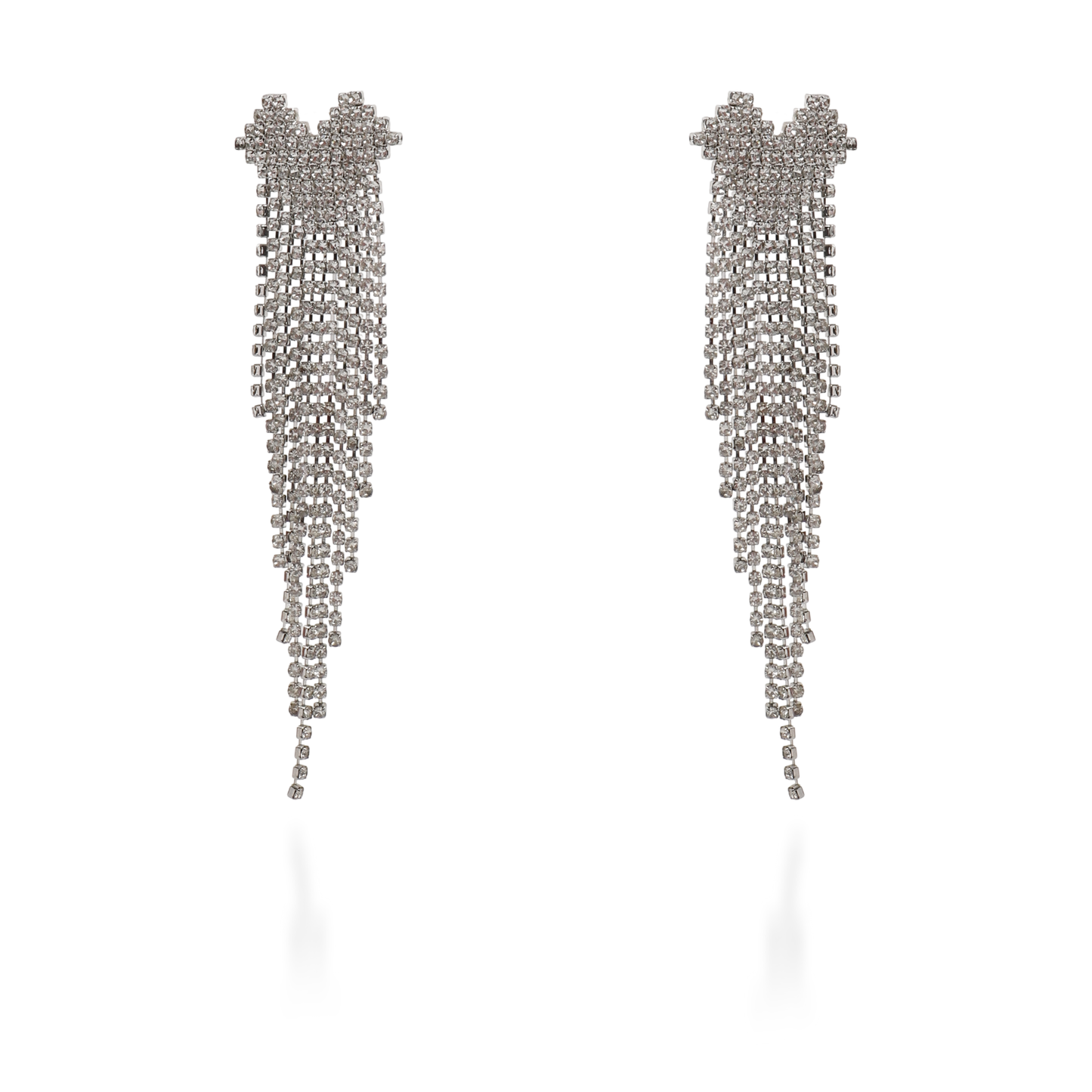 Σκουλαρίκια κρεμαστά με ζιργκόν Mar and Mar Dazzle (Silver)