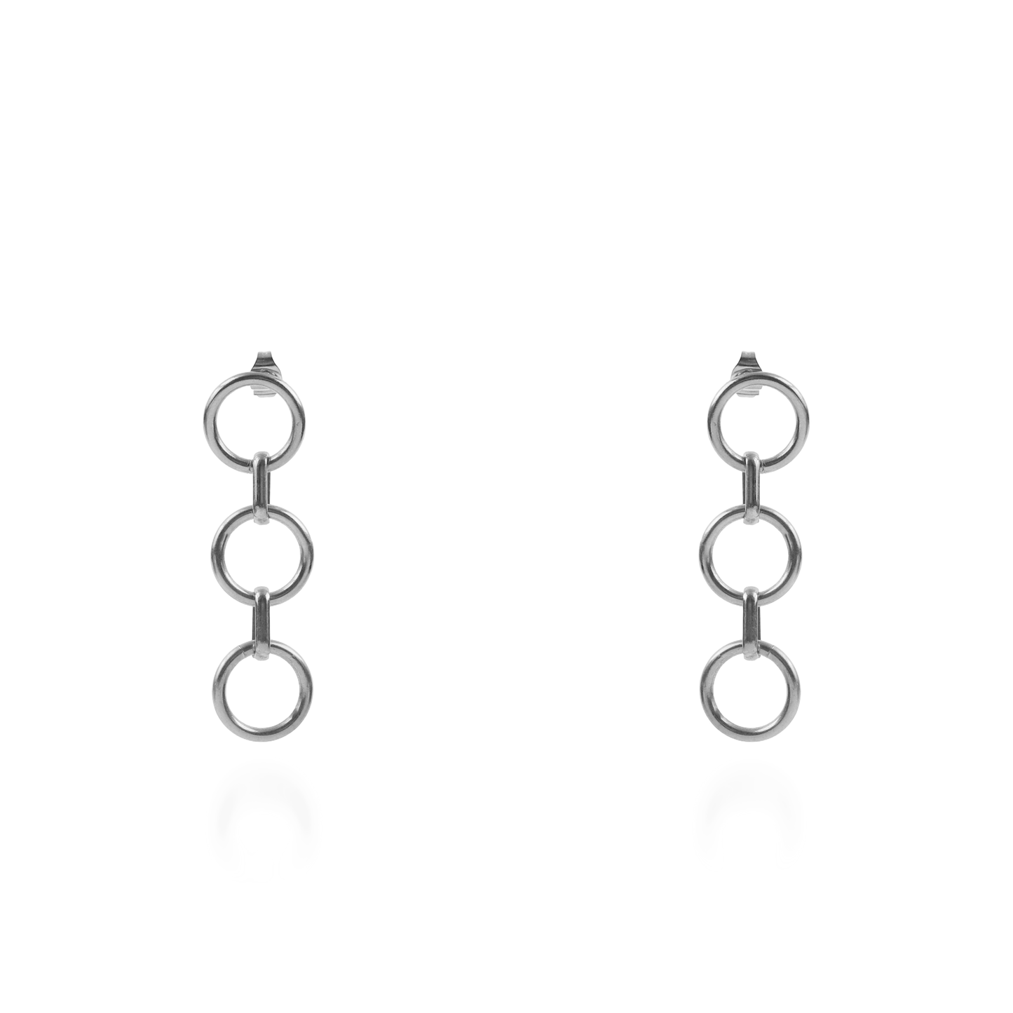 Σκουλαρίκια κρεμαστά Mar and Mar Lavile (Silver) από ανοξείδωτο ατσάλι