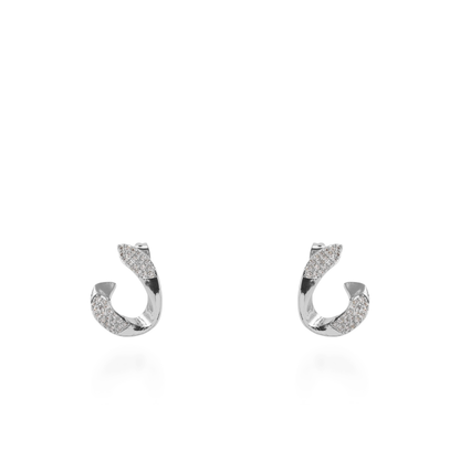 Σκουλαρίκια καρφωτά με ζιργκόν Mar and Mar Zephyn (Silver)