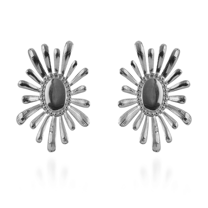Σκουλαρίκια καρφωτά λουλούδια Mar and Mar Clodia (Silver) από ανοξείδωτο ατσάλι