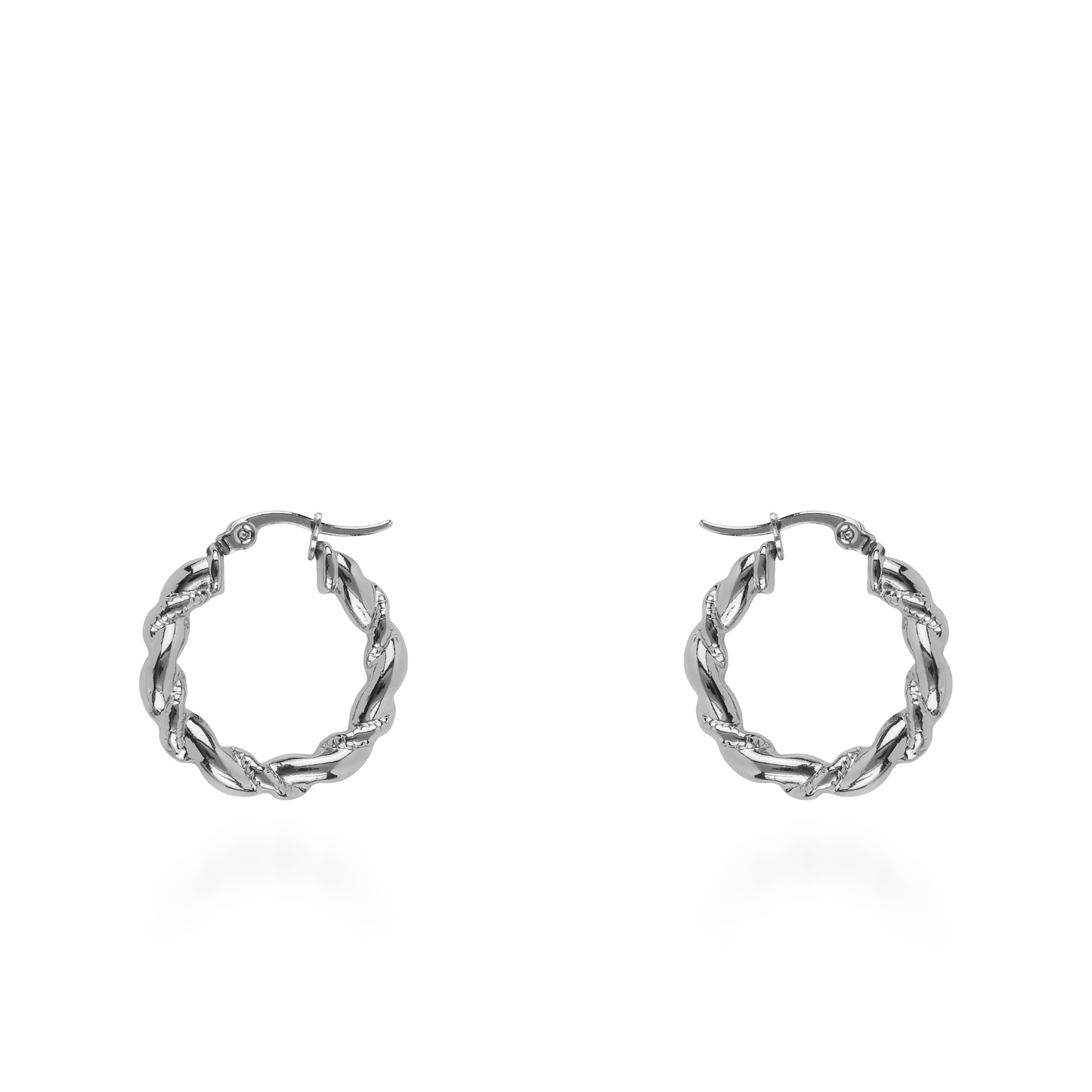 Σκουλαρίκια κρίκοι Mar and Mar Villy (Silver) από ανοξείδωτο ατσάλι