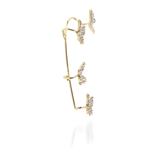 Σκουλαρίκια Cuff με πεταλούδες Mar and Mar Butterfly