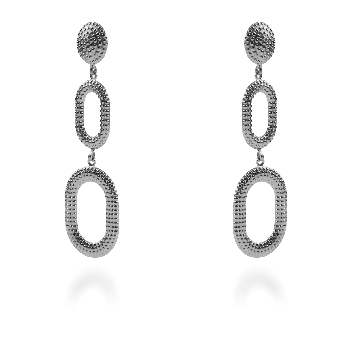 Σκουλαρίκια κρεμαστά Mar and Mar Vinita (Silver) από ανοξείδωτο ατσάλι