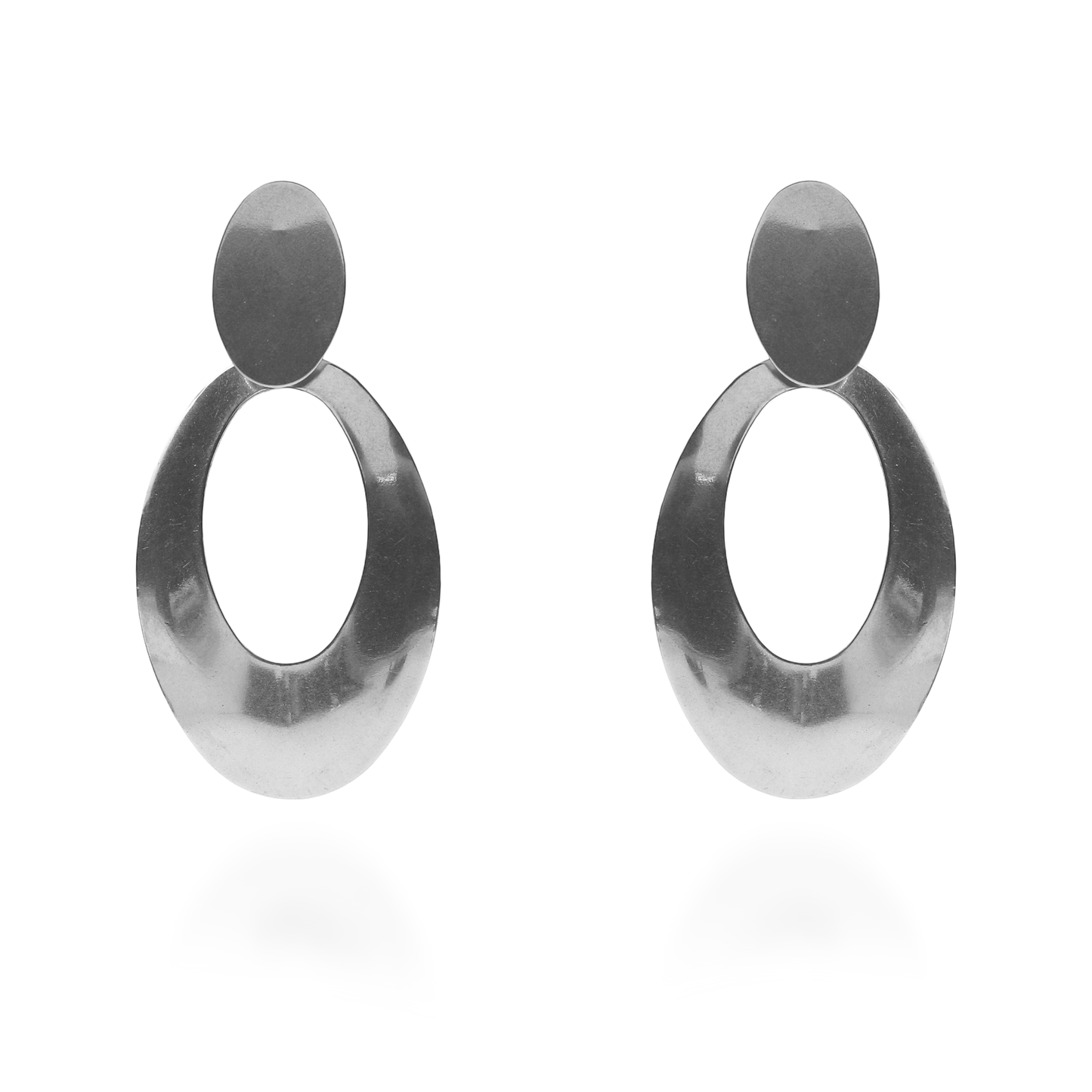Σκουλαρίκια κρεμαστά Mar and Mar Lunia (Silver) από ανοξείδωτο ατσάλι