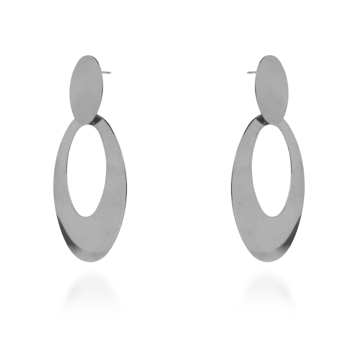 Σκουλαρίκια κρεμαστά Mar and Mar Lunia (Silver) από ανοξείδωτο ατσάλι