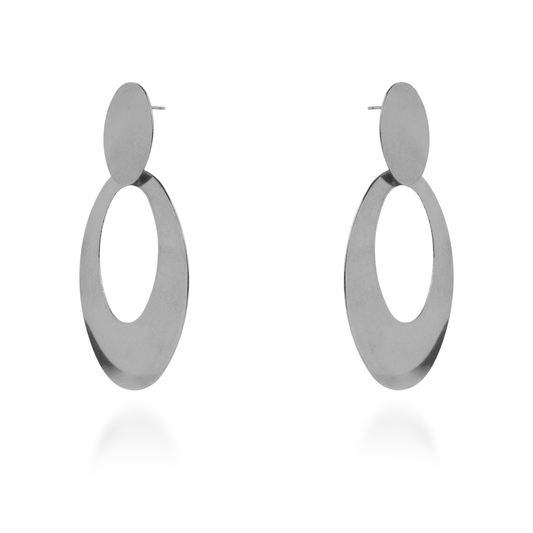 Σκουλαρίκια κρεμαστά Mar and Mar Lunia (Silver) από ανοξείδωτο ατσάλι