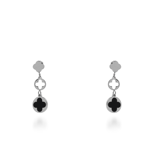 Σκουλαρίκια κρεμαστά Mar and Mar Selene από ανοξείδωτο ατσάλι