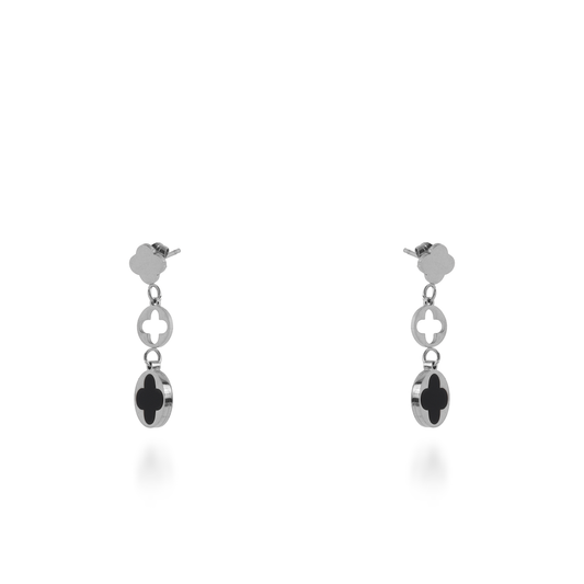 Σκουλαρίκια κρεμαστά Mar and Mar Selene από ανοξείδωτο ατσάλι