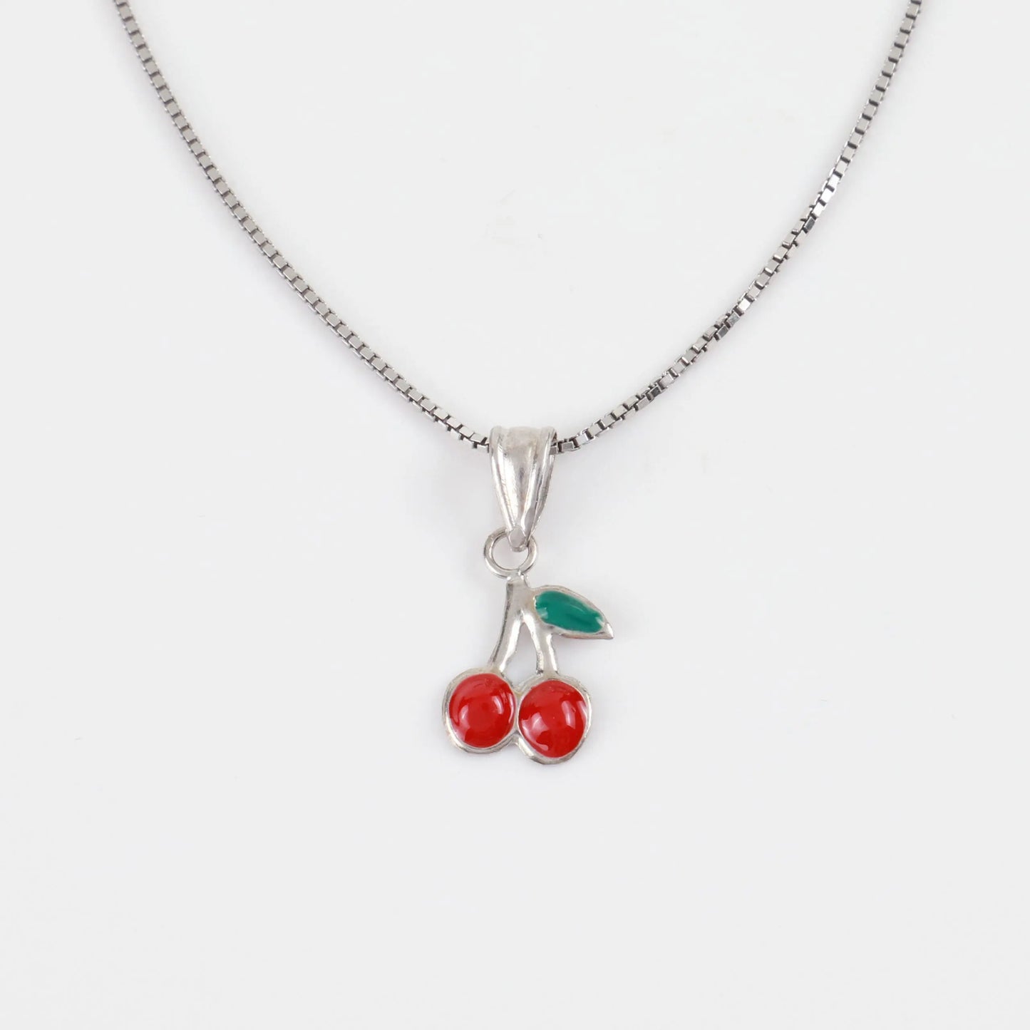 Παιδικό κολιέ κερασάκια Mar &amp; Mar Cherry S925 Kids από ασήμι 925