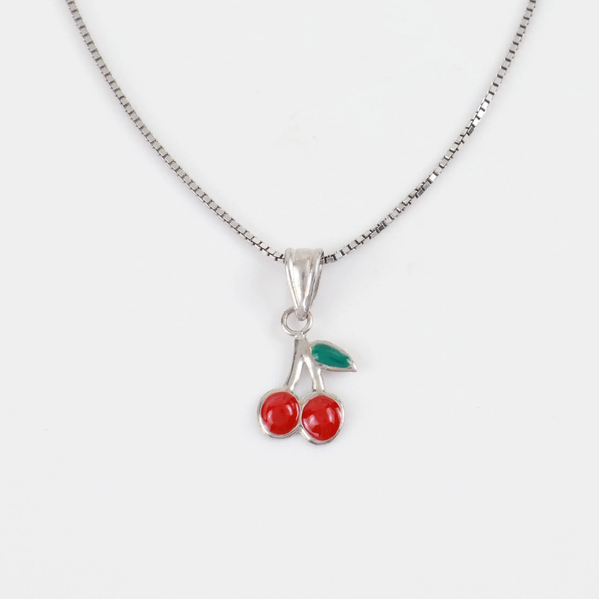 Παιδικό κολιέ κερασάκια Mar &amp; Mar Cherry S925 Kids από ασήμι 925