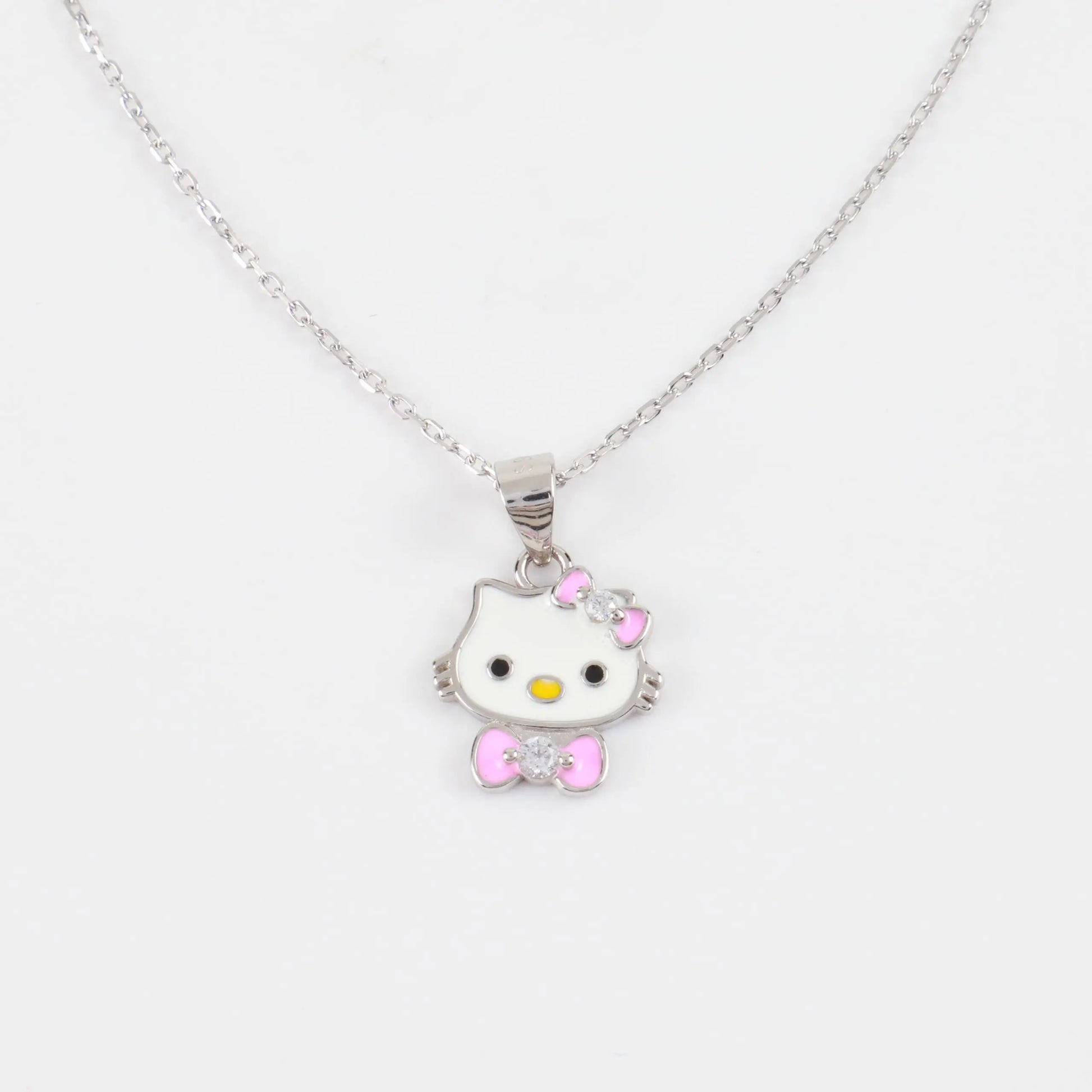 Παιδικό κολιέ Hello Kitty με πέτρα ζιργκόν Mar &amp; Mar Hello Kitty S925 Kids από ασήμι 925