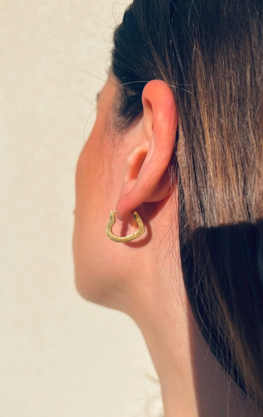 Σκουλαρίκια κρίκοι γεωμετρικοί Mar and Mar Mini Hoops ( Shape ) από ανοξείδωτο ατσάλι
