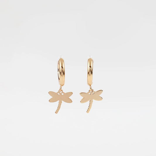 Παιδικά σκουλαρίκια κρεμαστά Dragonfly Mar and Mar Dragonfly Kids από ανοξείδωτο ατσάλι