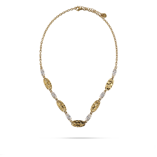 Κολιέ με πέτρες ζιργκόν Mar and Mar Ismenia από ανοξείδωτο ατσάλι