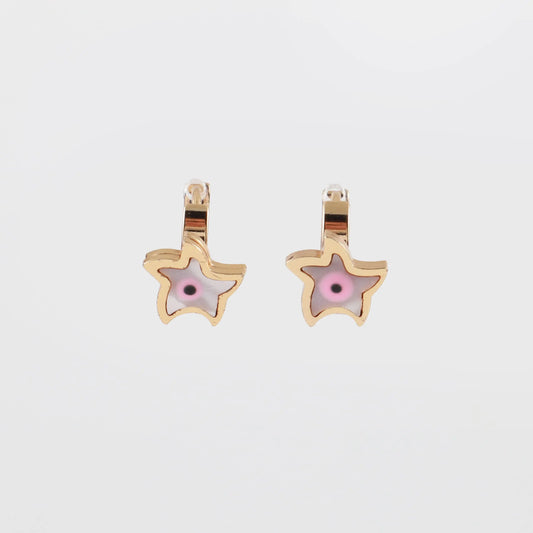 Παιδικά σκουλαρίκια κρίκοι αστεράκια Mar and Mar Eye Star Kids από ανοξείδωτο ατσάλι