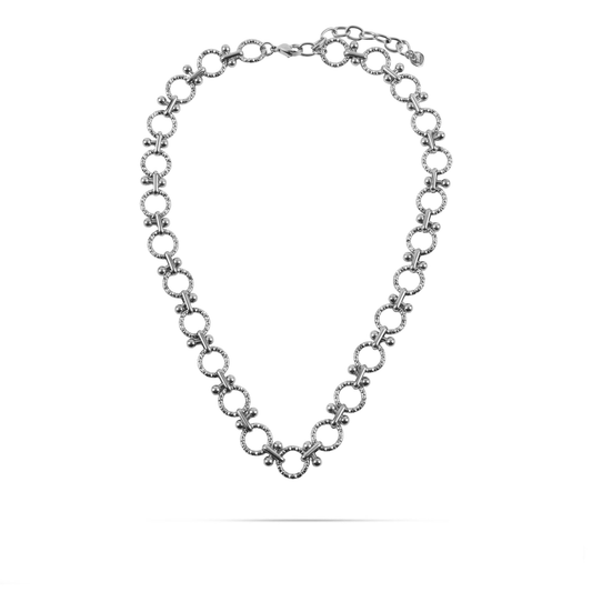 Κολιέ αλυσίδα λαιμού Mar and Mar Cindly (Silver) από ανοξείδωτο ατσάλι