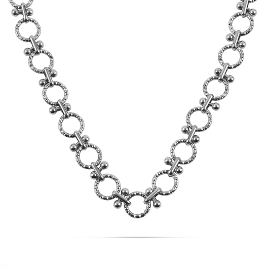 Κολιέ αλυσίδα λαιμού Mar and Mar Cindly (Silver) από ανοξείδωτο ατσάλι