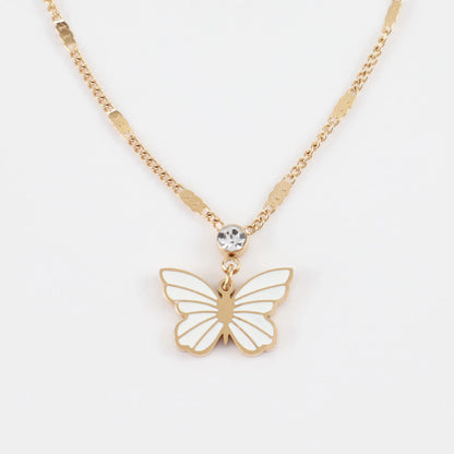 Παιδικό κολιέ με πεταλούδα Mar &amp; Mar Butterfly Kids από ανοξείδωτο ατσάλι