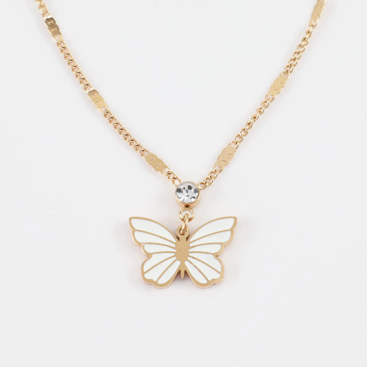 Παιδικό κολιέ με πεταλούδα Mar and Mar Butterfly Kids από ανοξείδωτο ατσάλι