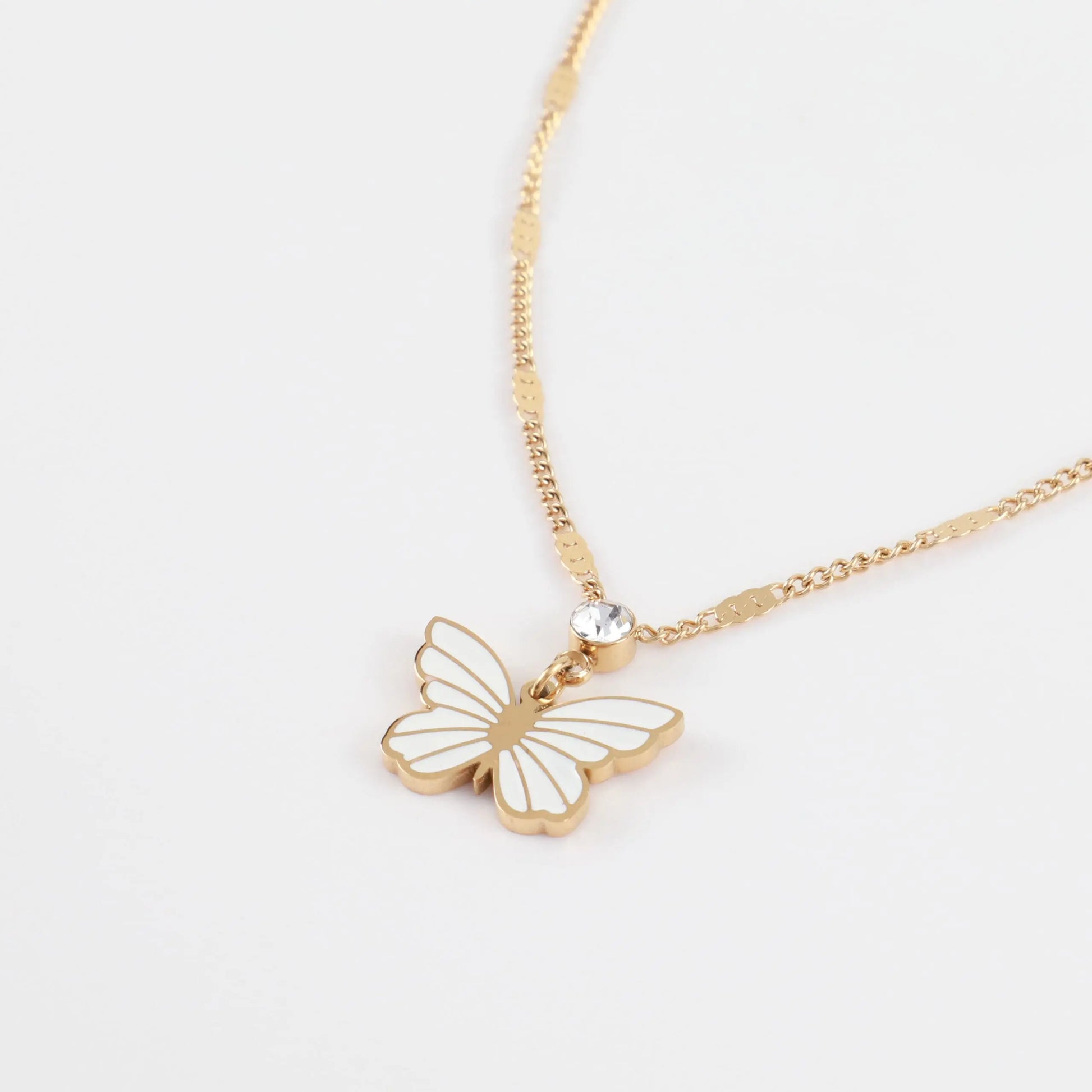 Παιδικό κολιέ με πεταλούδα Mar &amp; Mar Butterfly Kids από ανοξείδωτο ατσάλι