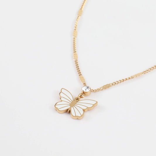 Παιδικό κολιέ με πεταλούδα Mar and Mar Butterfly Kids από ανοξείδωτο ατσάλι