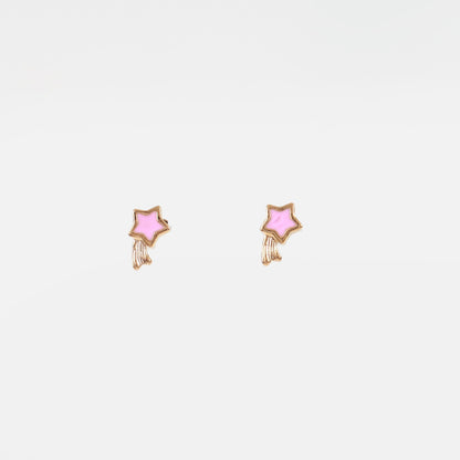 Παιδικά σκουλαρίκια καρφωτά αστεράκια Mar and Mar Falling Star Kids από ανοξείδωτο ατσάλι