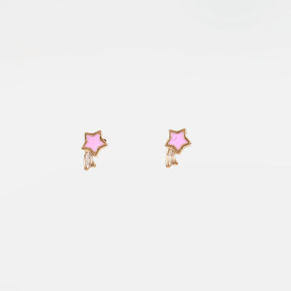 Παιδικά σκουλαρίκια καρφωτά αστεράκια Mar &amp; Mar Falling Star Kids από ανοξείδωτο ατσάλι