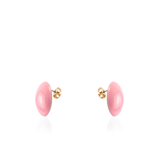 Σκουλαρίκια καρφωτά Mar and Mar Candy (Pink) από ανοξείδωτο ατσάλι