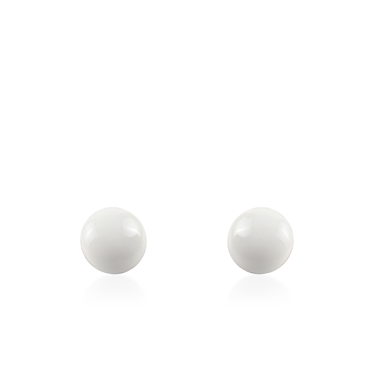 Σκουλαρίκια καρφωτά Mar and Mar Candy (White) από ανοξείδωτο ατσάλι