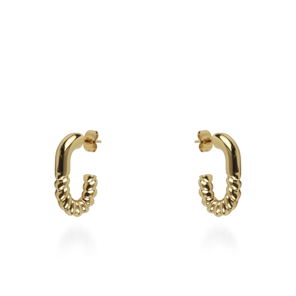 Σκουλαρίκια κρίκοι Mar and Mar Ismene από ανοξείδωτο ατσάλι