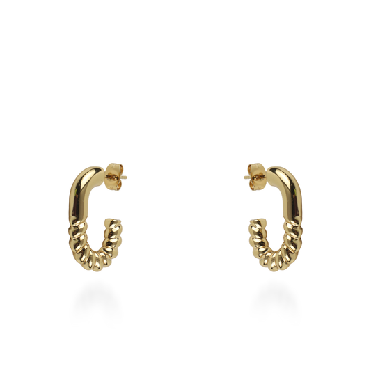 Σκουλαρίκια κρίκοι Mar and Mar Ismene από ανοξείδωτο ατσάλι