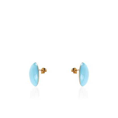 Σκουλαρίκια καρφωτά Mar and Mar Candy (Blue) από ανοξείδωτο ατσάλι