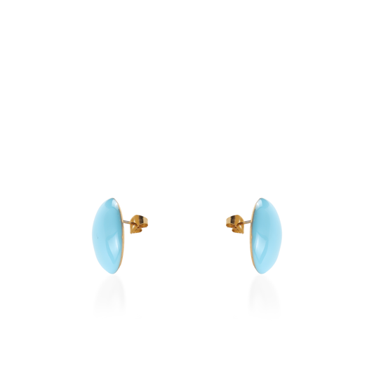 Σκουλαρίκια καρφωτά Mar and Mar Candy (Blue) από ανοξείδωτο ατσάλι