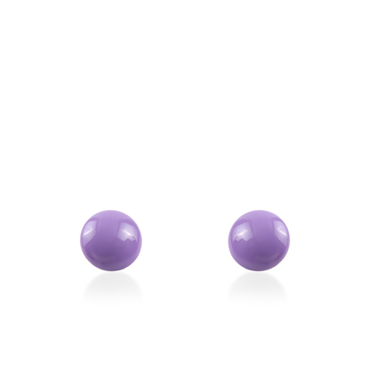 Σκουλαρίκια καρφωτά Mar and Mar Candy (Purple) από ανοξείδωτο ατσάλι