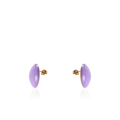 Σκουλαρίκια καρφωτά Mar and Mar Candy (Purple) από ανοξείδωτο ατσάλι