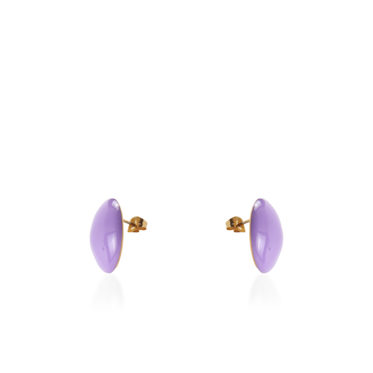 Σκουλαρίκια καρφωτά Mar and Mar Candy (Purple) από ανοξείδωτο ατσάλι