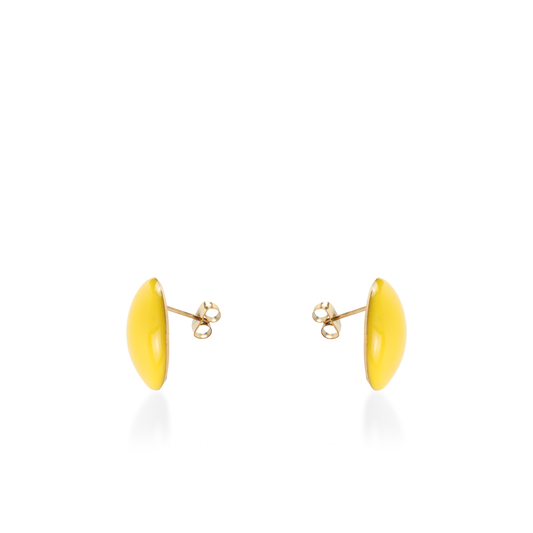 Σκουλαρίκια καρφωτά Mar and Mar Candy (Yellow) από ανοξείδωτο ατσάλι
