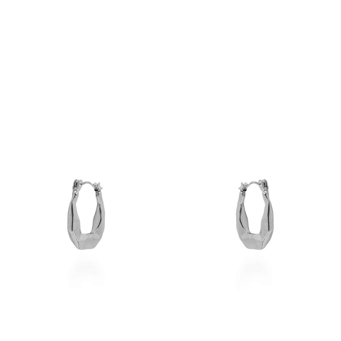 Σκουλαρίκια κρίκοι Mar and Mar Edigy (Silver) από ανοξείδωτο ατσάλι