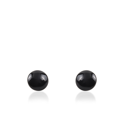 Σκουλαρίκια καρφωτά Mar and Mar Candy (Black) από ανοξείδωτο ατσάλι